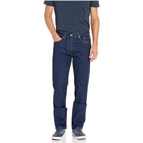 Levi's Men's 505 Regular Jeans - Classic Fit Denim for Comfortable Everyday Wear | Shop Now