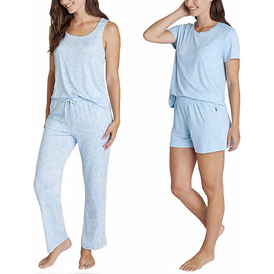 Eddie Bauer Women's 4-Piece Pajama Set: Luxurious comfort and style for restful nights and cozy mornings 