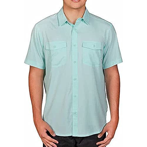 Columbia Men's Omni-Shade Sun Protection Shirt: UPF 50+, Moisture-Wicking, Breathable Fabric for Outdoor Activities.