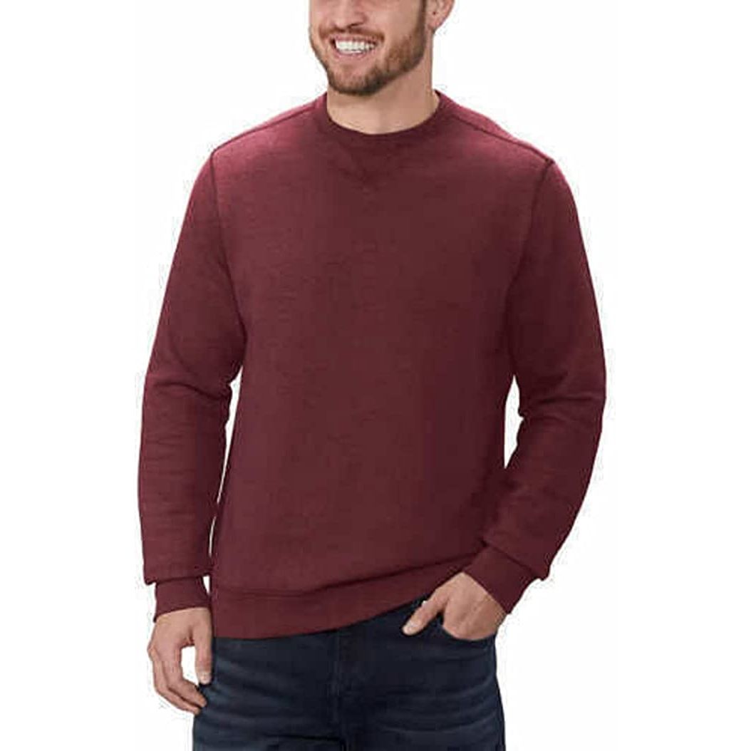 GH Bass Men's Pullover Crew Sweatshirt