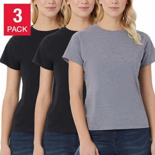 32 Degrees Cool Women's Ultra Soft Cotton Tee - 3 Pack | Breathable, Comfortable, Versatile