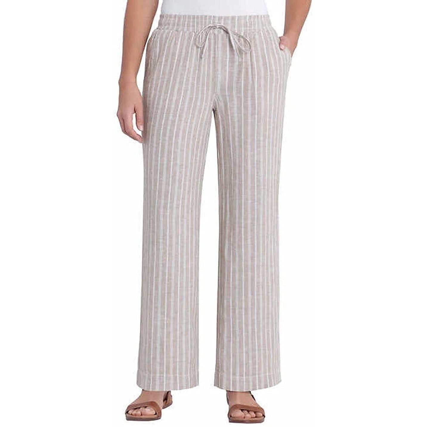 Briggs Women's Linen Blend Pull-On Pants - Soft & Breathable Cropped Trousers for Casual Chic Style | Shop Now