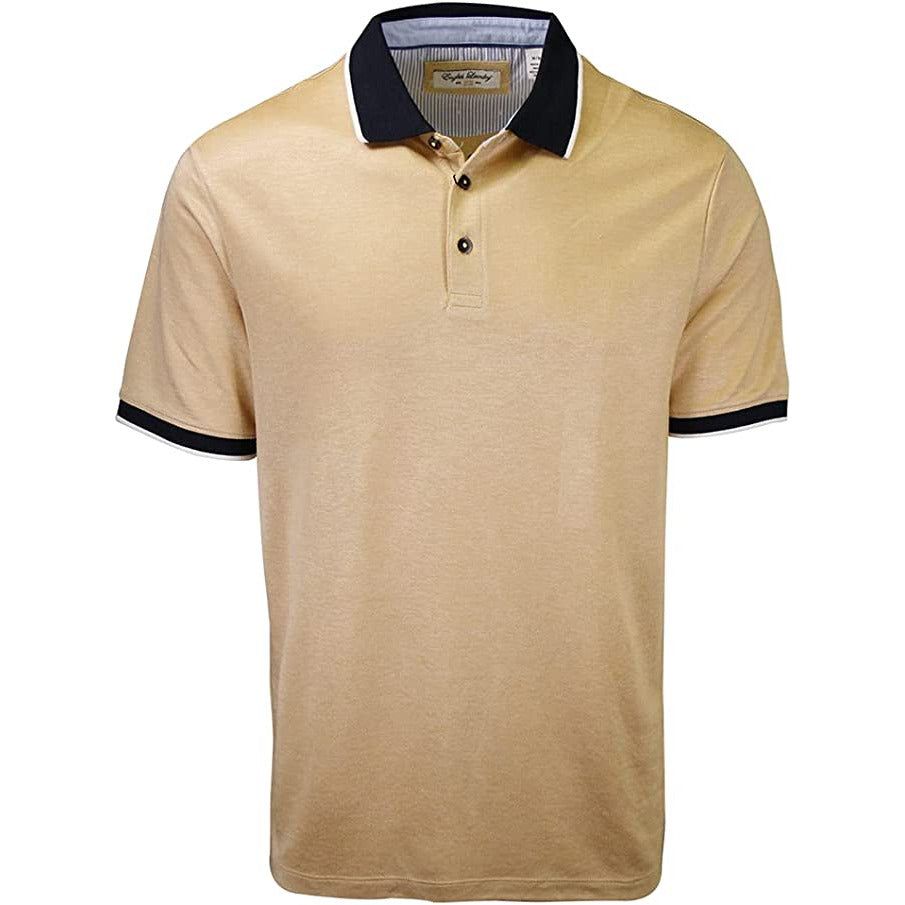 English Laundry Men's Short Sleeve Polo - Premium Quality Classic Fit Cotton Polo Shirt