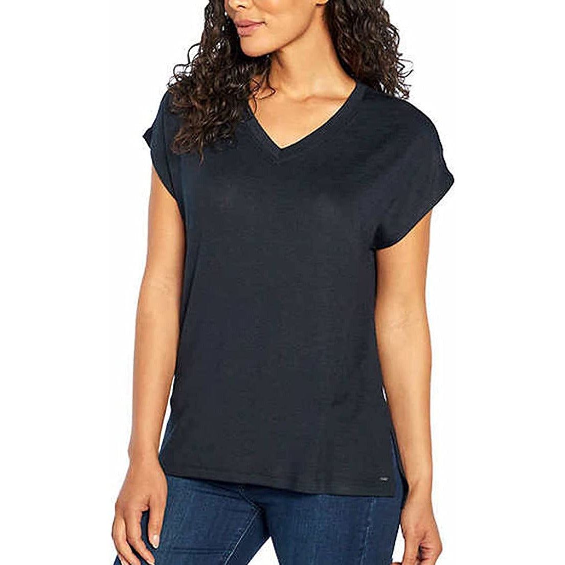 Stylish and comfortable Orvis Women's V-Neck Tunic Knit Top - perfect for any occasion!