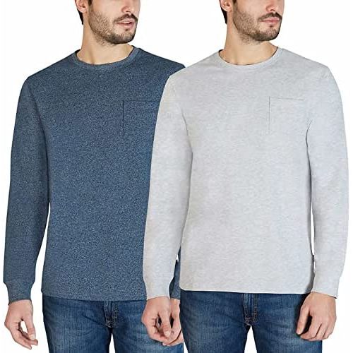 Lee men's long sleeve 2PK stretch pocket tee