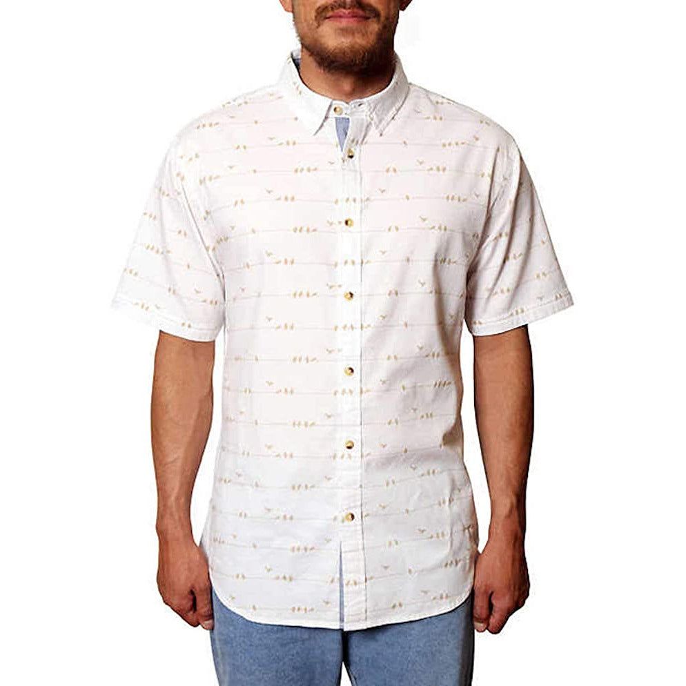 Seapointe Men's Short Sleeve Stretch Woven Button Down Shirt - Comfortable and Stylish