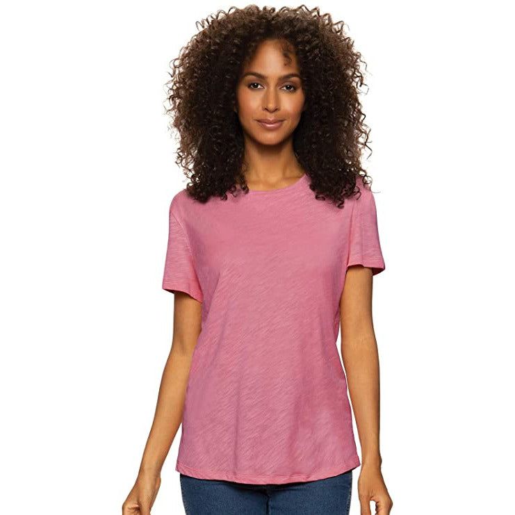 Felina Women's Jersey Crew Neck T-Shirt - Versatile, Comfortable Casual Wear in Vibrant Colors