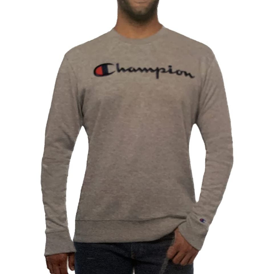 Champion Men's Long Sleeve Crew Neck Pullover