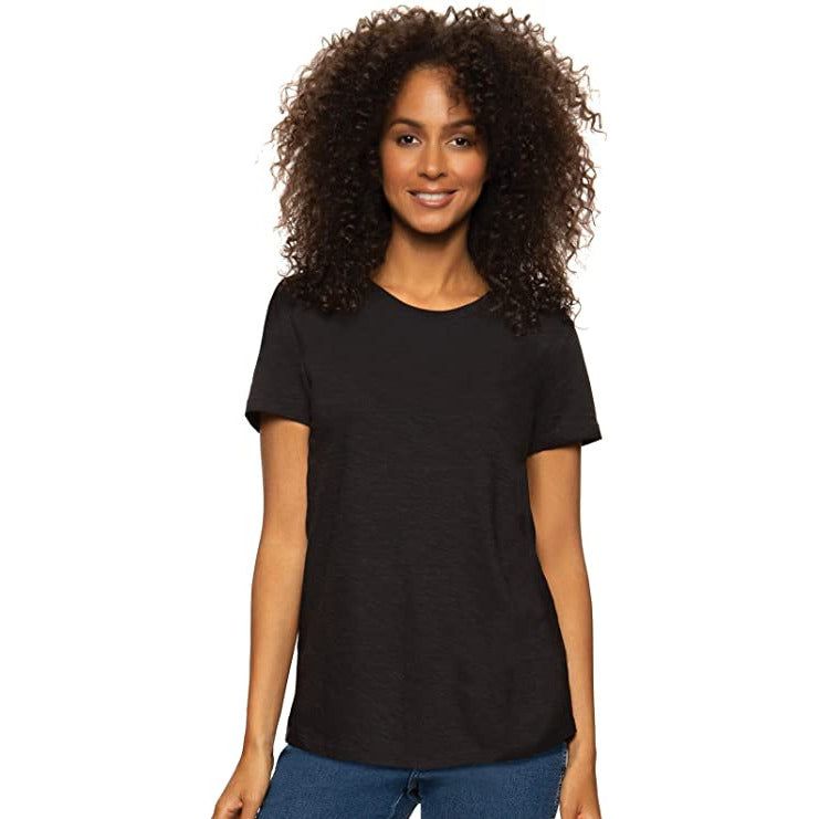 Felina Women's Jersey Crew Neck T-Shirt - Versatile, Comfortable Casual Wear in Vibrant Colors