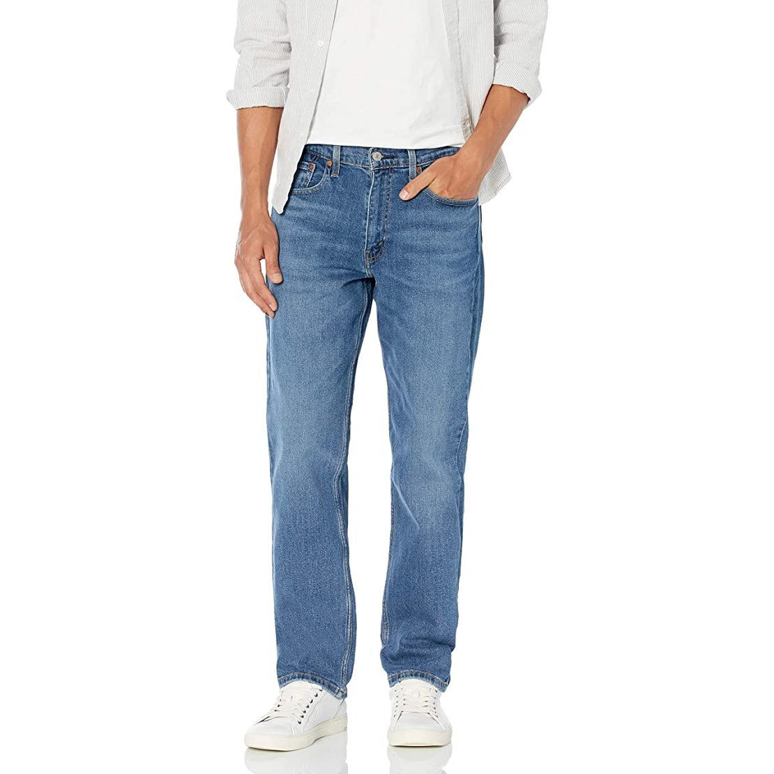 Levi's Men's 505 Regular Jeans - Classic Fit Denim for Comfortable Everyday Wear | Shop Now