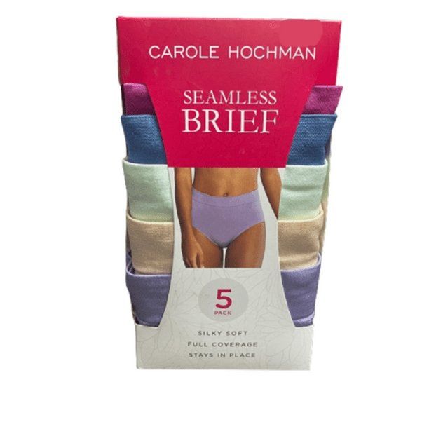 Carole Hochman Seamless Briefs 5-Pack - Comfortable Women's Underwear