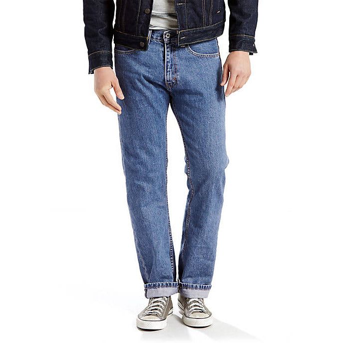 Levi's Men's 505 Regular Jeans - Classic Fit Denim for Comfortable Everyday Wear | Shop Now