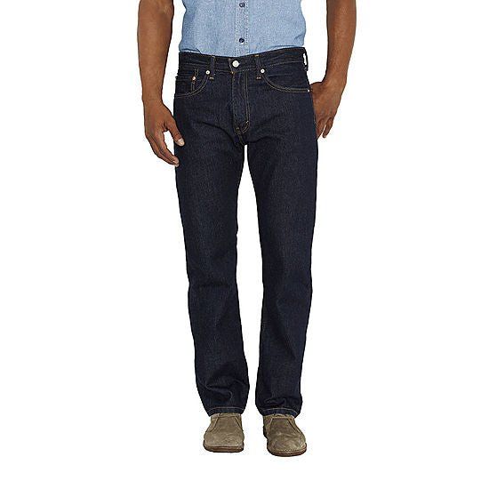 Levi's Men's 505 Regular Jeans - Classic Fit Denim for Comfortable Everyday Wear | Shop Now