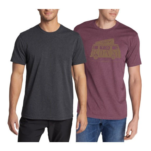 Eddie Bauer Men's Graphic Crew T-Shirts (2-Pack) - Stylish and Comfortable Men's Tees