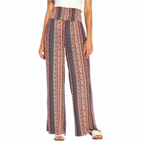 Three Dots Women's Printed Pant - Vibrant Fashion Statement for Modern Women