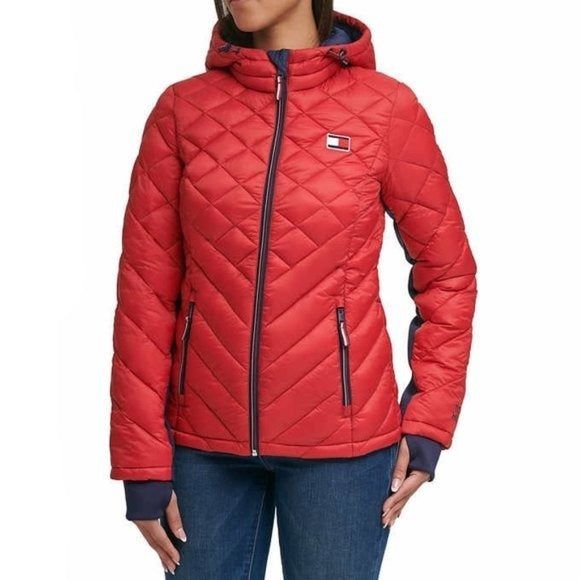 Tommy Hilfiger Women's Packable Hooded Puffer Jacket - Stylish and Warm Winter Coat