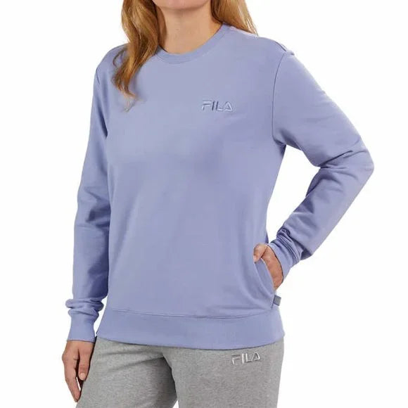 Fila Women's Midweight French Terry Crewneck Long Sleeve Sweatshirt