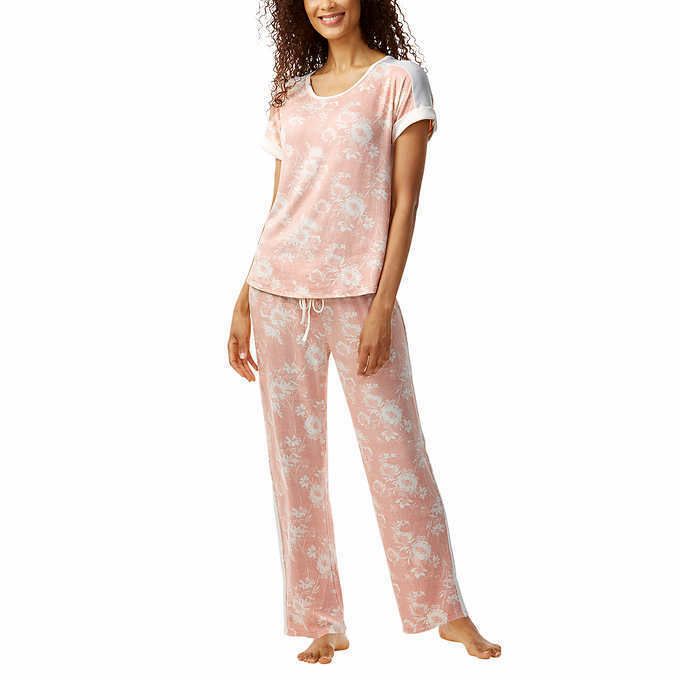 Lucky Brand Women's 4-Piece Pajama Set: Comfortable and Stylish Sleepwear for a Great Night's Rest