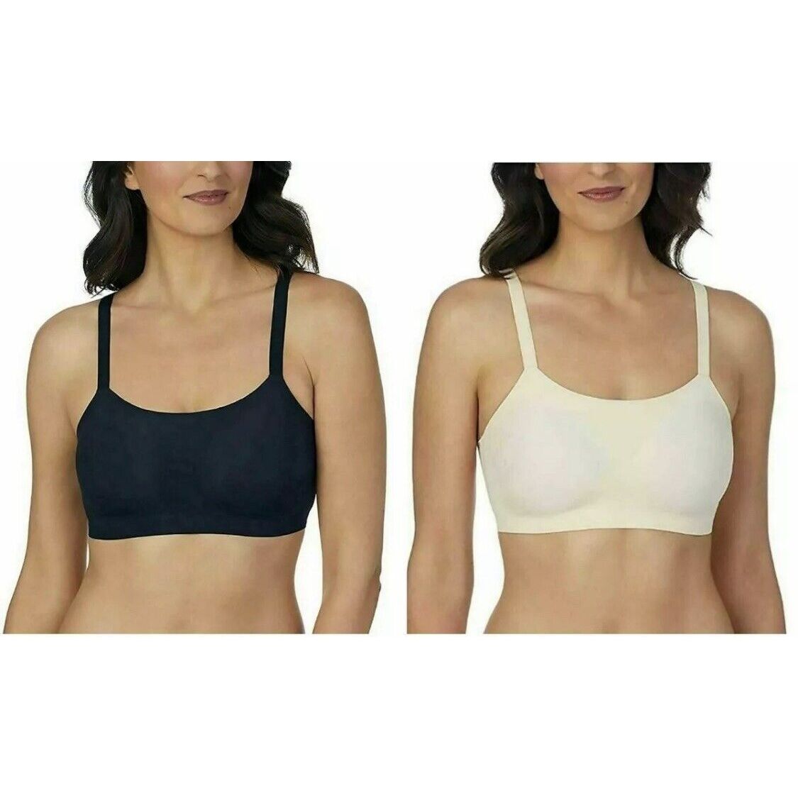 CAROLE HOCHMAN Womens 2-Pack Midnight Smooth Comfort Bra - mystyle.one
