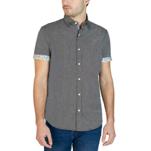 Tahari Men's Short Sleeve Woven Shirt