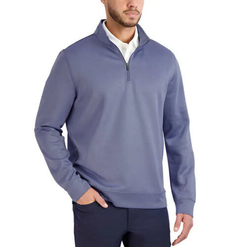 Hickey Freeman Men's Comfort Stretch Quarter Zip Pullover