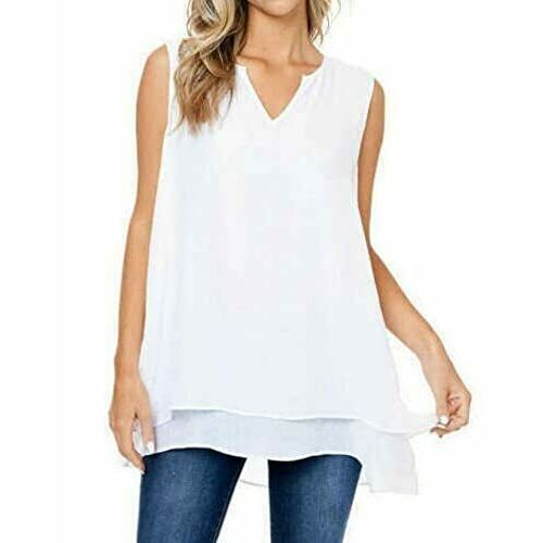 Cristina B Women's Sleeveless Blouse - mystyle.one