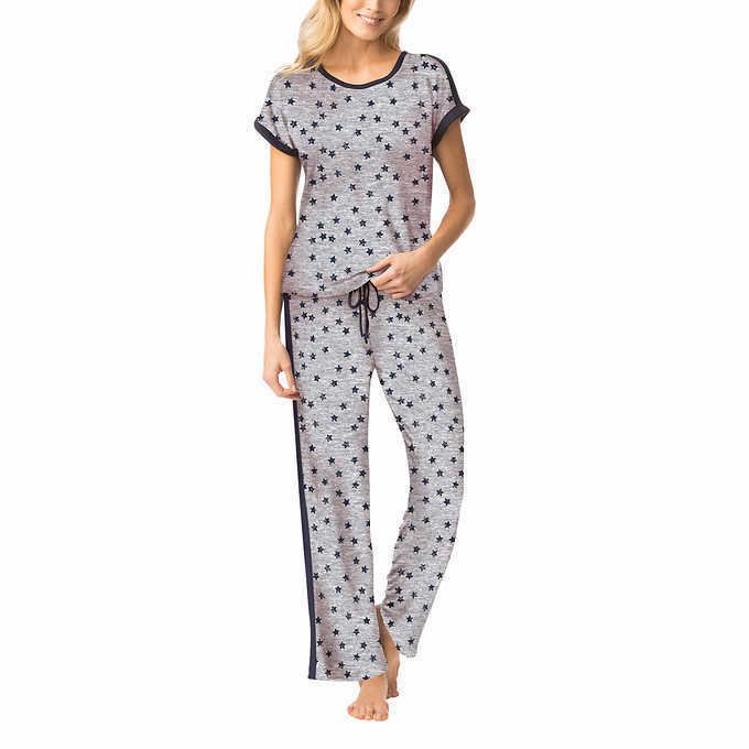 Lucky Brand Women's 4-Piece Pajama Set: Comfortable and Stylish Sleepwear for a Great Night's Rest