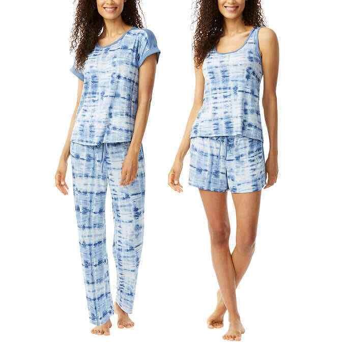 Lucky Brand Women's 4-Piece Pajama Set: Comfortable and Stylish Sleepwear for a Great Night's Rest